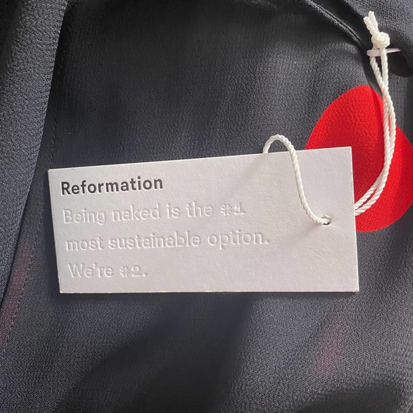 Reformation Luanne Dress Black Red Polka Dot - Picture 11 of 12